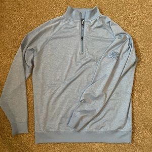 Men’s Heather Light Blue FootJoy Golf Quarter Zip Pullover Size Large